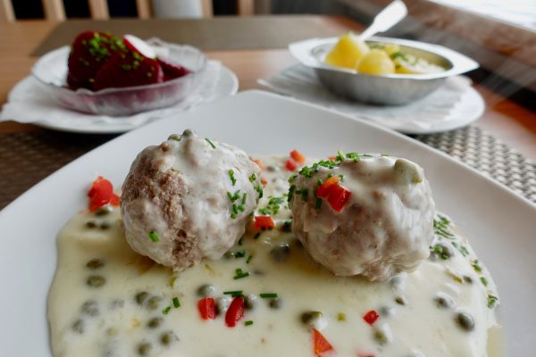 Traditional German meatballs